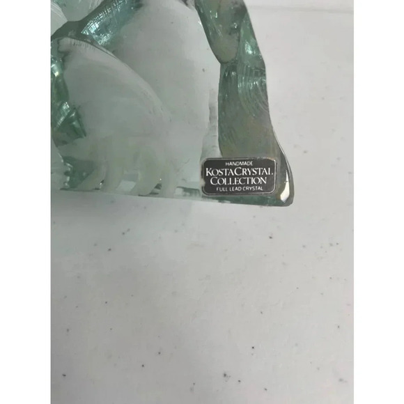 Vintage Kosta Boda Crystal Polar Bear Ice Block Sculpture Vickie Lindstrand - Picture 7 of 11